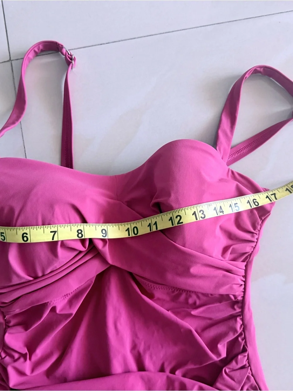 Gottex Hot Pink Twist-Front One-Piece Swimsuit